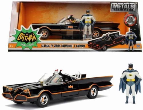 Batmobile 1966 klassisches Modell 1:24 mit Batman-Figur