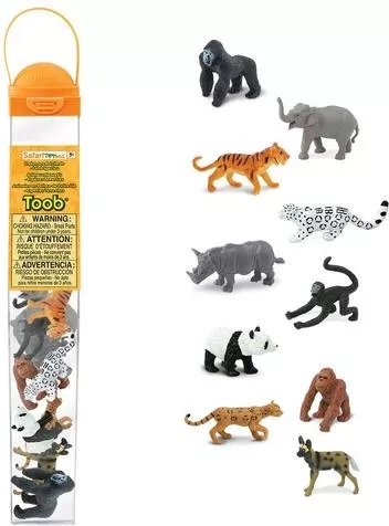 Safari Ltd. Tube Gefährdete Arten – Landtiere