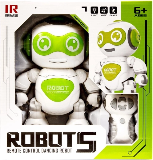 Interaktiver ferngesteuerter Roboter mit Lichtern und Geräuschen – 1 Stück