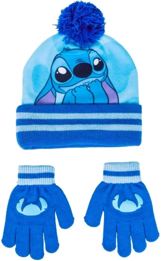 Set aus Kinder-Mütze und Handschuhen Lilo & Stitch
