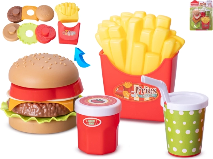 Fastfood-Spielset für Kinder, 11 Teile