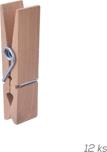Dekorative Holzklammern mini 12 Stk.