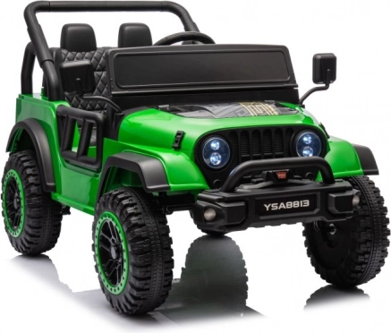 Grünes Kinderauto mit Batterie