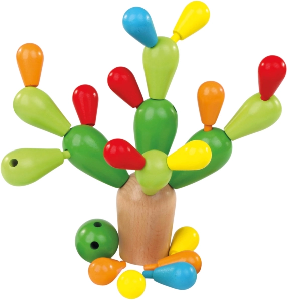 Holz-Balance-Spiel Kaktus Bino