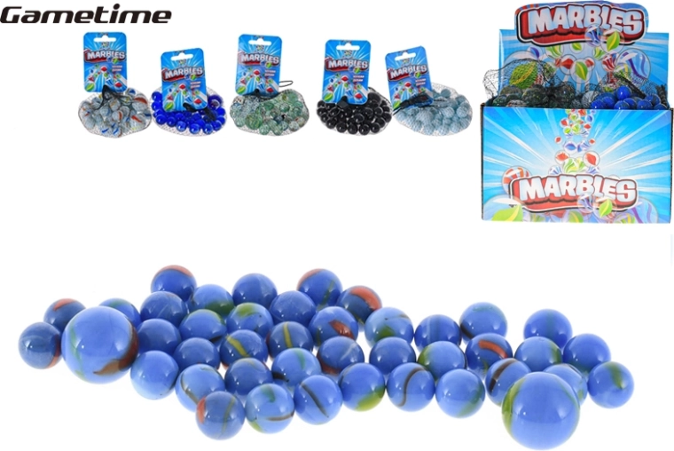Glasmurmeln Gametime – Set mit 42 Stück im Netz