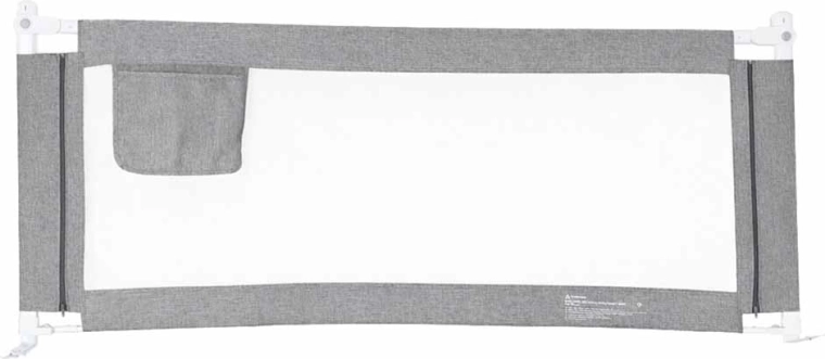 Bettschutzgitter 140 cm grau