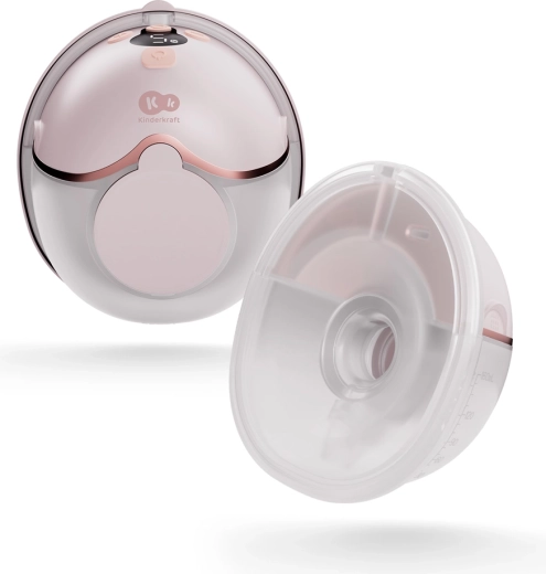 Elektrische Milchpumpe Kinderkraft Mamaflow Single hands-free rosa