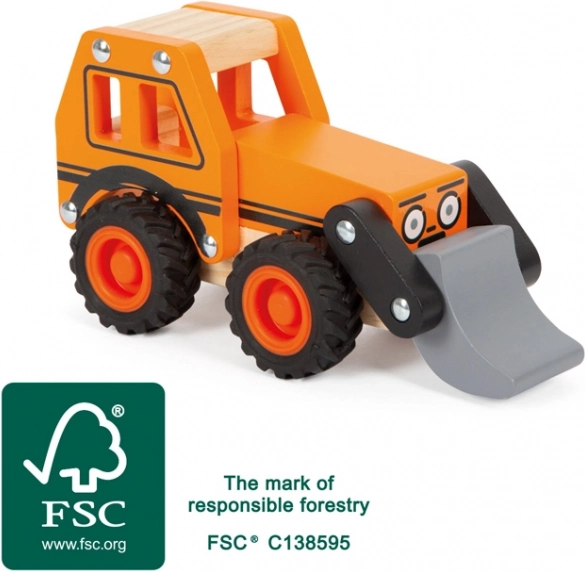 Holzbagger SMALL FOOT mit beweglicher Schaufel