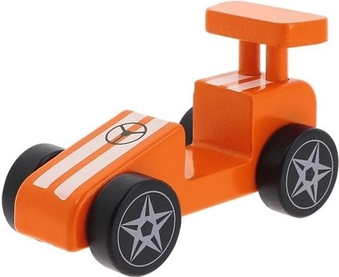 Trefl Holzspielzeug Rennwagen Orange