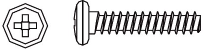 Selbstschneidende Schrauben mit Kreuzkopf 3 × 15 mm für Voltage, Major, Tiger und Hoolk – 1 Stück