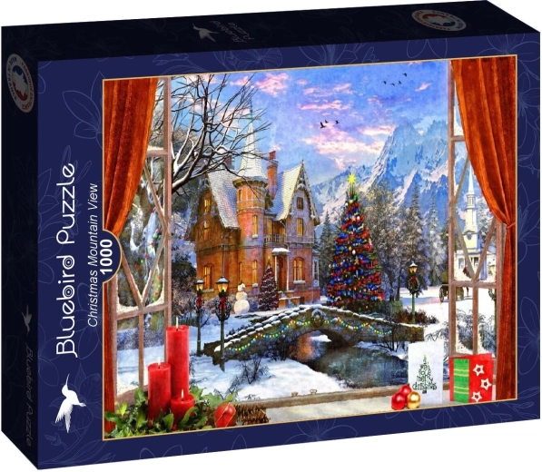 Bluebird Puzzle Weihnachtsblick auf die Berge 1000 Teile