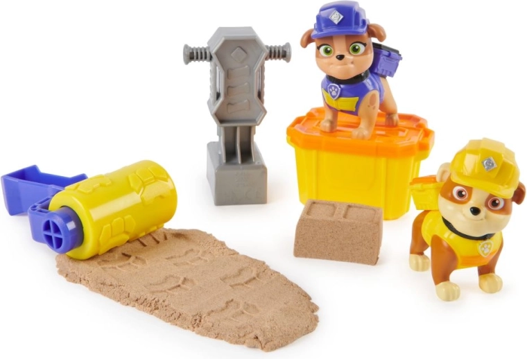 PAW PATROL Rubble & Crew Bauset mit Kinetic Sand und Zubehör