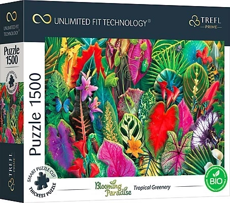 Puzzle Blooming Paradise: Tropisches Grün 1500 Teile