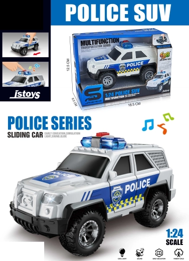 Polizeiauto mit Effekten 15 cm