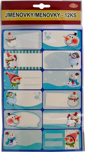 Selbstklebende Geschenkanhänger für Weihnachtsgeschenke