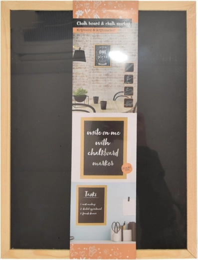 Kreidetafel im Holzrahmen 40 × 30 cm