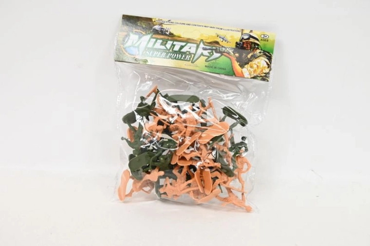 Set aus Plastikspielzeugsoldaten 36 Stk. (2 Farben)