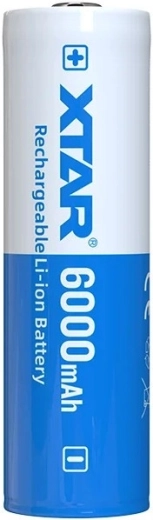 Xtar Li-Ion-Akku 21700 3,6 V 6000 mAh mit Schutz – 1 Stück