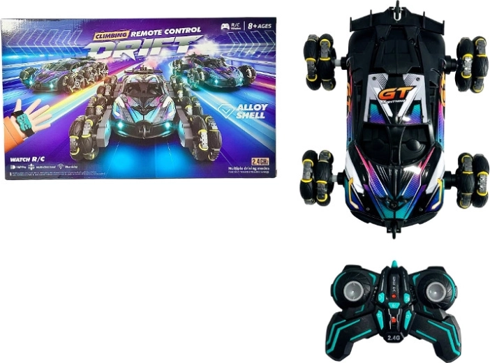 Stunt-RC-Sportwagen mit Raucheffekt, Licht und Sound