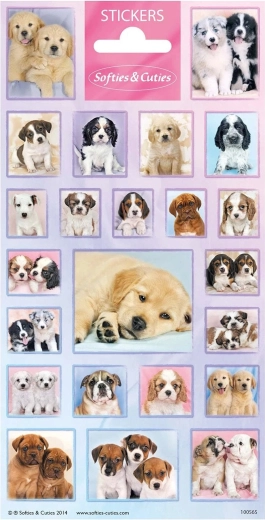 Niedliche Welpen-Sticker – Set mit 23 Stück