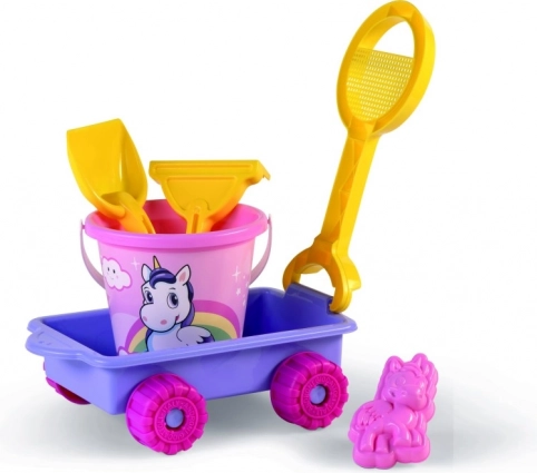 Androni Sandspielset Einhorn mit Wagen