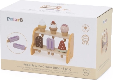 VIGA Holz-Eisdiele – Set mit 6 Eissorten