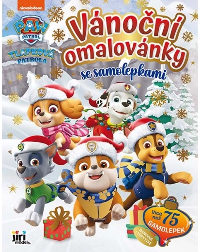 Weihnachts-Malbuch mit Stickern – Paw Patrol