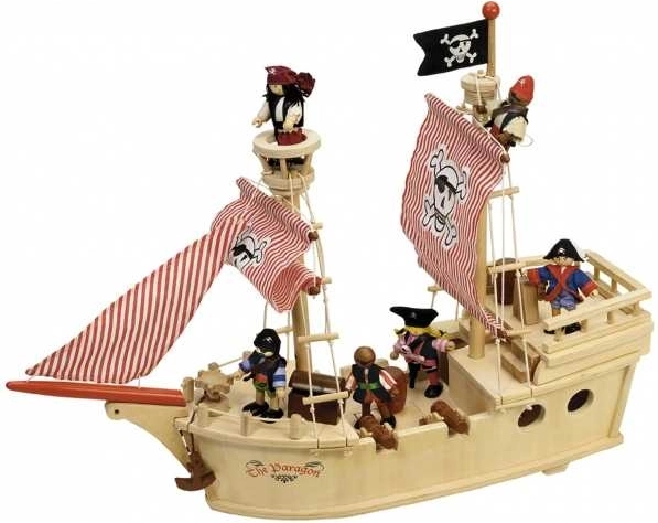 Tidlo Holz-Piratenschiff
