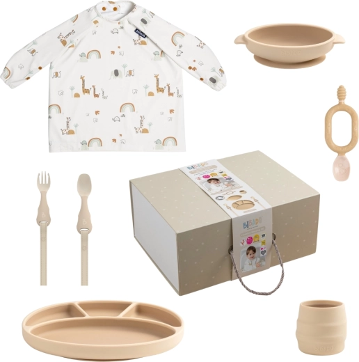 Bibado Geschenkset zum Füttern fawn/serengeti spaghetti