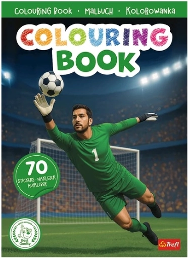 Fußballer – Malbuch mit Aufklebern (Polnisch) - 1 Stück
