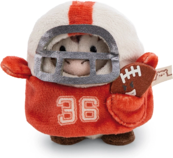 NICI MyMochi Zebra Stripey 8 cm – American Football, Geschenkverpackung