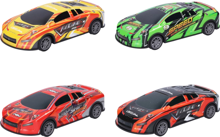 Metallisches Drift-Auto mit Schwungradantrieb, 17 cm – 1 Stück