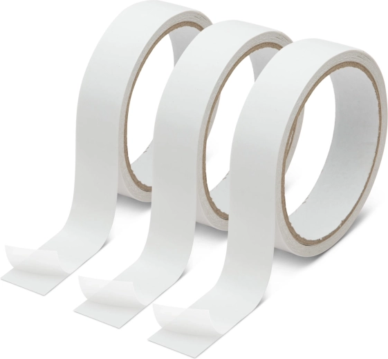 Set doppelseitiger Klebebänder, 8 m × 24 mm, 3 Stück