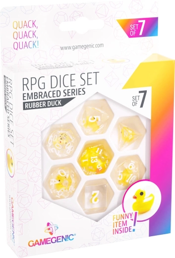 Gamegenic RPG-Set Polyederwürfel Embraced series Rubber duck