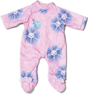 BABY born rosafarbener Blumen-Overall für Puppen 43 cm