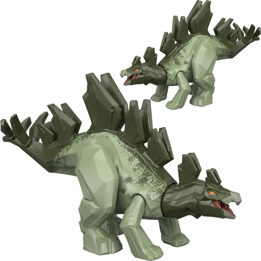Mattel Jurassic World Mayhem Mix-Ups 2-in-1 Stegosaurus – Dinosaurierfigur