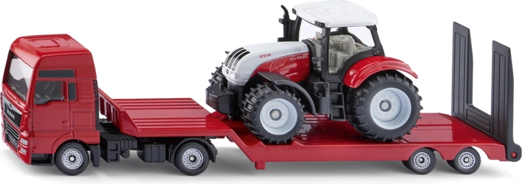Siku Super Sattelzugmaschine MAN mit Anhänger und Steyr-Traktor