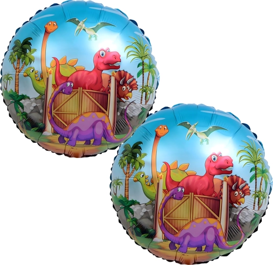 Set aus Dinosaurier-Geburtstagsballons, 5 Stk.