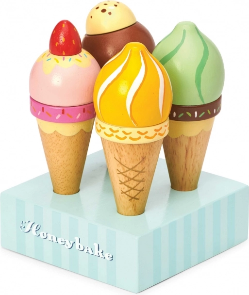 Holz-Eiscreme-Set HONEYBAKE – Le Toy Van