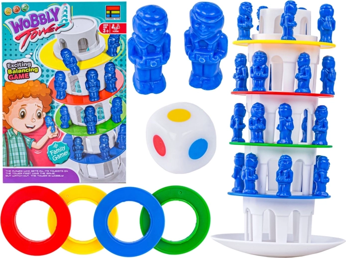 Familien-Geschicklichkeitsspiel Wobbly Tower (wackelnder Turm)