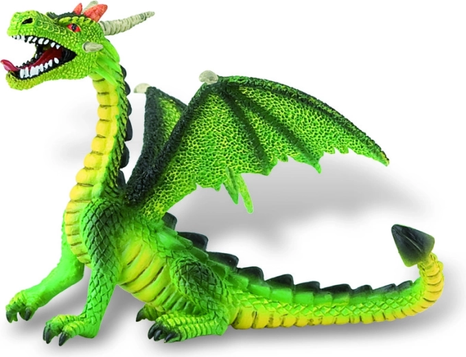 Grüner sitzender Drache Bullyland