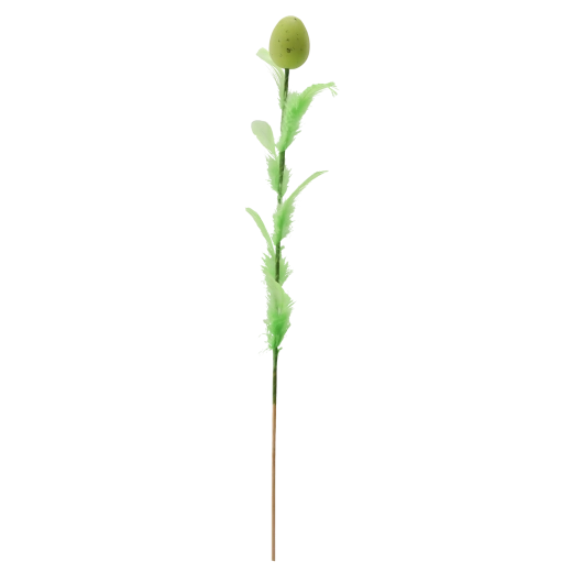 Osterei mit Federn am Stab 45 cm, Farbmix