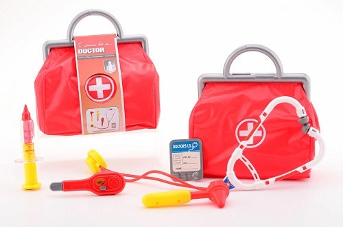 Johntoy Doktortasche für Kinder mit Zubehör (6 Teile) - 1 Stück