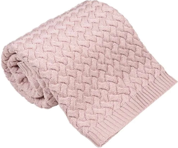 NANNA Merino-Decke Fluffy Powder Pink
