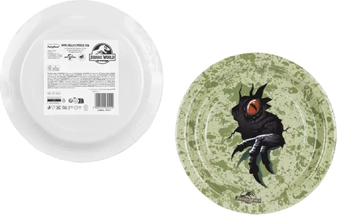 Jurassic World Papier-Party-Teller 18 cm (6 Stk.)