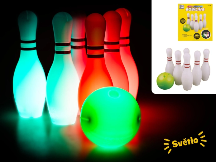 Bowling-Set für Kinder mit leuchtendem Ball