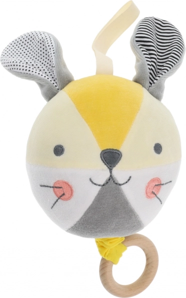 Melodischer Hasen-Ball PETIT COLLAGE aus Bio-Baumwolle