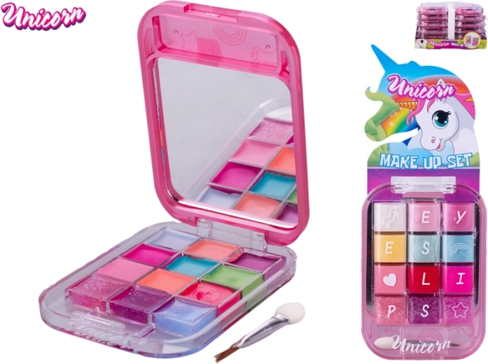 Kinder Make-up-Palette Unicorn – Lipglosse und Lidschatten