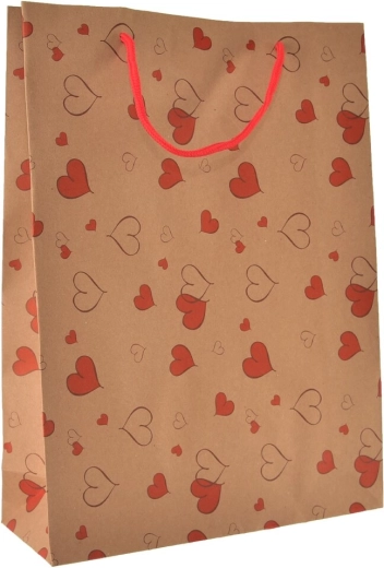 Geschenktasche mit Herzen