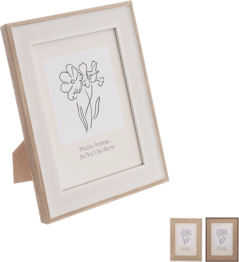 Holz-Bilderrahmen 18 × 23 cm, 3 Varianten (Assortment) - 1 Stück